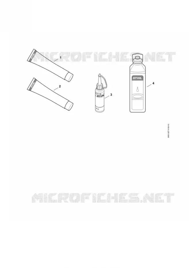 Lubrifiants et graisses divers Stihl Tronçonneuses (MS), (MSA), (MSE) Tronçonneuses Tronçonneuses thermiques MS MS 181  MS 181