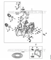 Carter moteur ErgoStart pour Stihl MS 181 C-BE