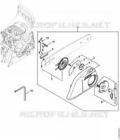 Tendeur de chaîne rapide MS 181 C pour Stihl MS 181 C-BE