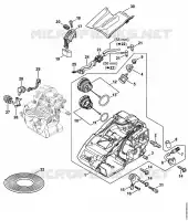 Carter moteur pour Stihl MS 150 C-E