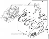 Couvercle de pignon pour Stihl MS 150 C-E