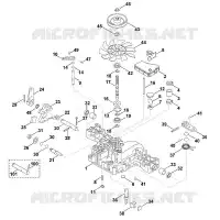 B   Partie supérieure de la transmission pour Stihl K46 S