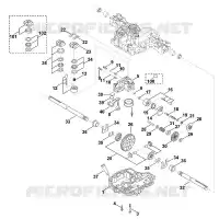 C   Partie inférieure de la transmission pour Stihl K46 S