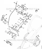 Support, Commande des gaz TS 400 pour Stihl FW 20