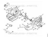 Carter de vilebrequin pour Stihl TS 350