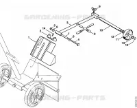 Chariot de découpeuse, Kit indicateur de sens de coupe pour Stihl TS 350