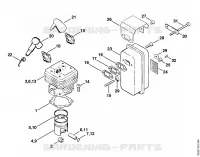 Cylindre pour Stihl TS 350