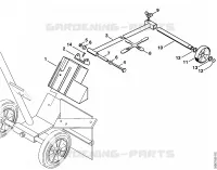 Chariot de découpeuse, Kit indicateur de sens de coupe pour Stihl TS 360