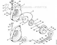 Dispositif de lancement (Cliquet), Dispositif d'allumage (Electronique) pour Stihl TS 350 AVE