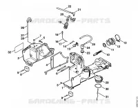 Carter de réservoir pour Stihl TS 400