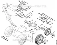 Ensemble de chariot de découpeuse pour Stihl TS 400