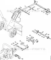 Kit indicateur de sens de coupe, Kit de montage de roues pour Stihl TS 400