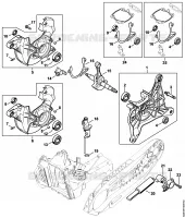 Carter de vilebrequin pour Stihl TS 410-A