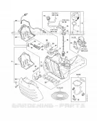 Carter de réservoir pour Stihl TS 420-A