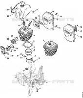 Cylindre, Silencieux pour Stihl TS 420-A