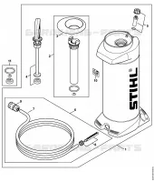 Réservoir d'eau sous pression pour Stihl TS 420-A