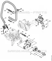 Embrayage, Poignée tubulaire pour Stihl TS 440-A