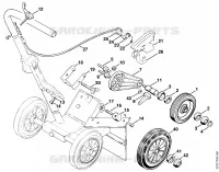 Accessoires optionnels: Ensemble de chariot de découpeuse pour Stihl TS 460