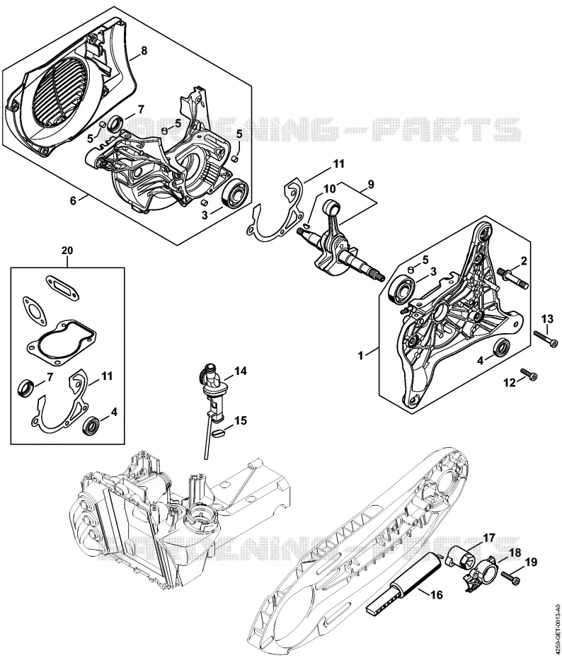 Carter de vilebrequin Stihl Découpeuses Découpeuses Découpeuses à disques TS 480i-A  TS 480i-A