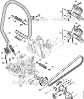 Embrayage, Poignée tubulaire pour Stihl TS 500i-A