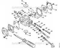 Carburateur HS 280, HS 281 pour Stihl TS 510