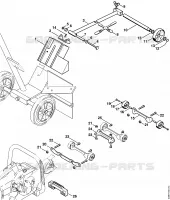 Kit indicateur de sens de coupe, Kit de montage de roues pour Stihl TS 510