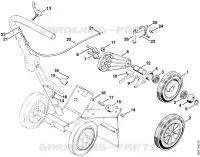 Limiteur de profondeur de coupe, Chariot de découpeuse pour Stihl TS 510