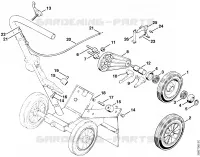 Limiteur de profondeur de coupe, Chariot de découpeuse pour Stihl TS 760