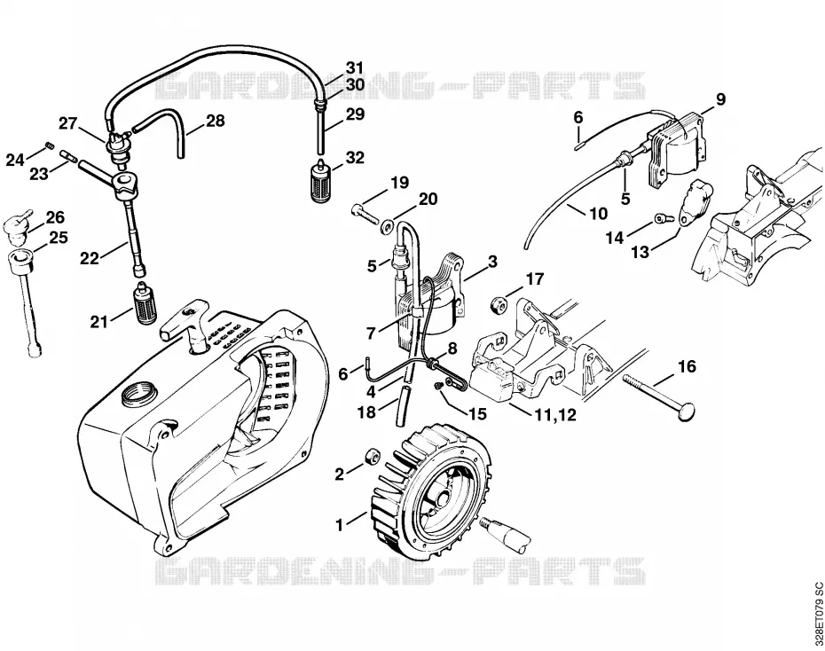 Dispositif d'allumage Stihl Découpeuses Découpeuses Découpeuses à disques TS 760  TS 760