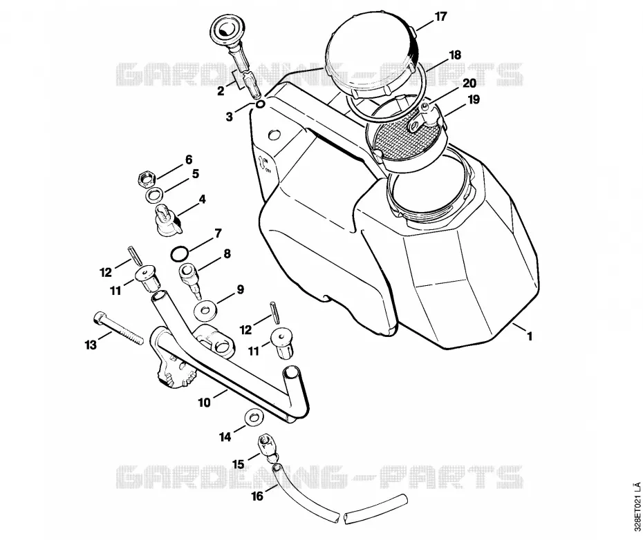 Réservoir d'eau Stihl Découpeuses Découpeuses Découpeuses à disques TS 760  TS 760