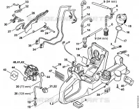 Carter de réservoir pour Stihl TS 700