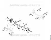 Kit de montage de roues pour Stihl TS 800-Z