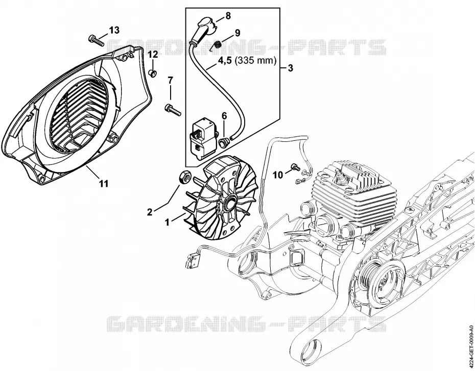 Dispositif d'allumage Stihl Découpeuses Découpeuses Découpeuses à disques TS 800-Z  TS 800-Z
