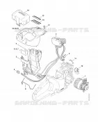 Moteur électrique, Module électronique, Capot pour Stihl TSA 230
