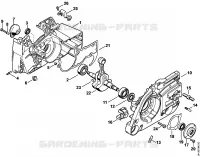 Carter, Vilebrequin pour Stihl GS 461