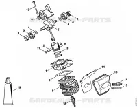 Carter, Cylindre, Silencieux pour Stihl BT 45-Z