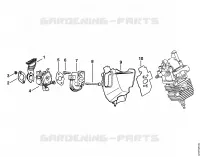 Coude, Bride intermédiaire pour Stihl BT 45-Z