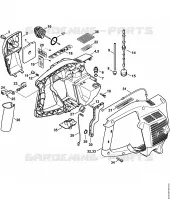 Filtre à air, Carter de poignée pour Stihl BT 45-Z