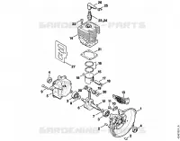 Carter, Cylindre pour Stihl BT 106