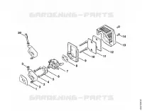 Filtre à air pour Stihl BT 106