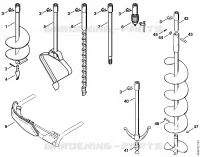 Outils de forage, Accessoires optionnels pour Stihl BT 106