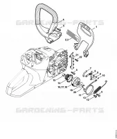 Protège main, Frein de chaîne pour Stihl MSA 160 C-B