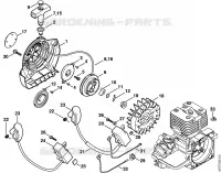 Dispositif de lancement, Dispositif d'allumage pour Stihl BT 120 C