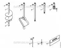 Outils de forage, Outils, Accessoires optionnels pour Stihl BT 121