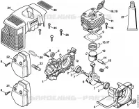 Carter, Cylindre pour Stihl BT 121-Z