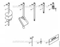 Outils de forage, Outils, Accessoires optionnels pour Stihl BT 121-Z