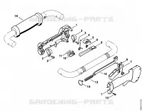 Poignée de commande pour Stihl BT 121-Z