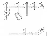 Outils de forage, Outils, Accessoires optionnels pour Stihl BT 130-Z