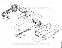 Poignée de commande pour Stihl BT 131