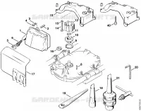 Silencieux, Silencieux complet, Accessoires spéciaux pour Stihl BT 309